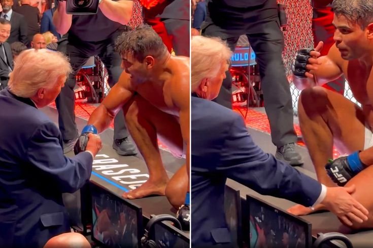 Trump'tan Brezilyalı dövüşçüye: Çok yakışıklı bir adamsın, model olabilirsin