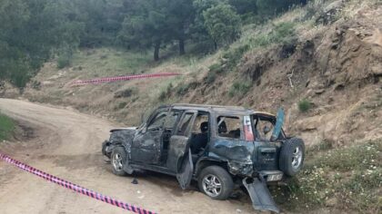 Aydın’da şarampole devrilen cipin sürücüsü öldü, 2 kişi yaralandı