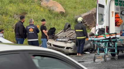 Elazığ’da devrilen otomobildeki 1 kişi öldü, 3 kişi yaralandı