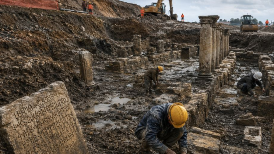 Sel hep ‘götürürdü’, bu kez geldi, korudu: Roma öncesi tapınak bulundu