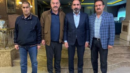 Sivasspor Divan Kurulu üyeleri, TFF Başkan Vekili Mecnun Otyakmaz ile görüştü