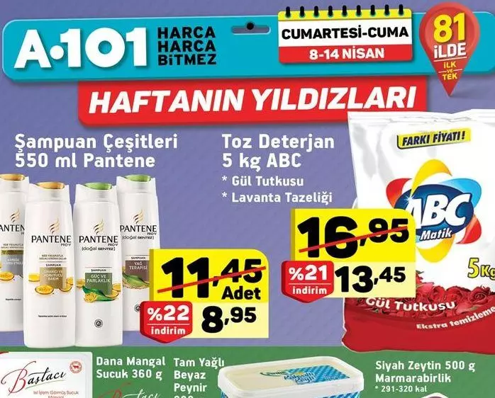 A101 8 Nisan 2017 Haftanın Yıldızları