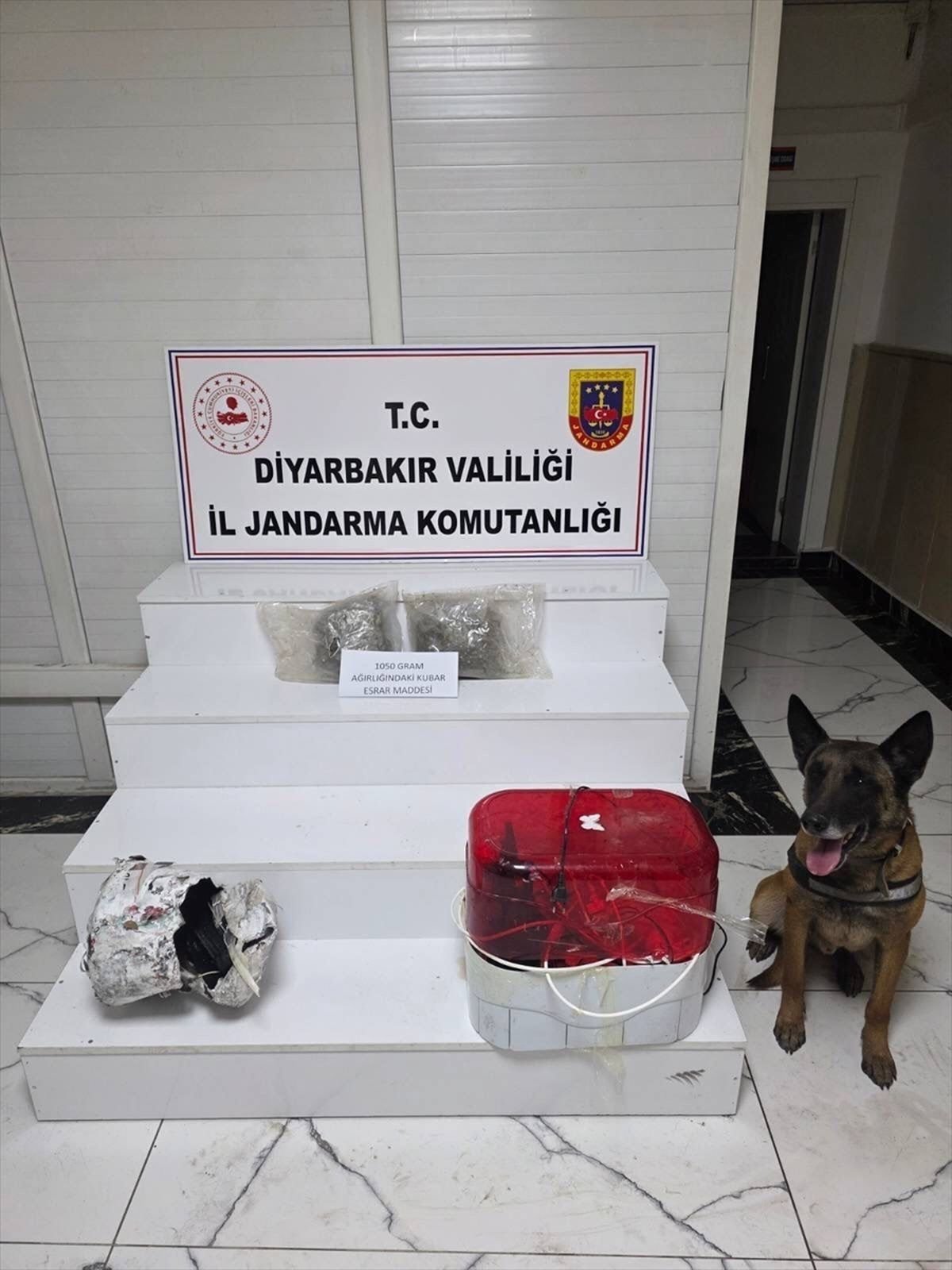 Diyarbakır'da su arıtma cihazında 1 kilo 50 gram esrar ele geçirildi