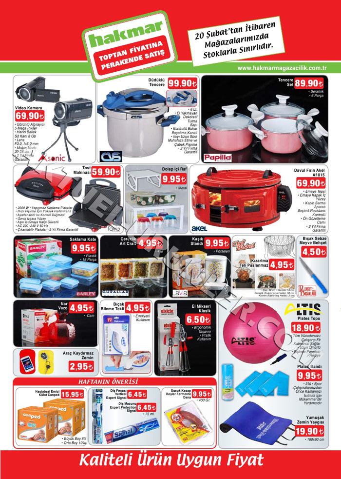 Hakmar 20 Şubat 2014 Aktüel Ürün Fırsatları | Aktüel Ürünler
