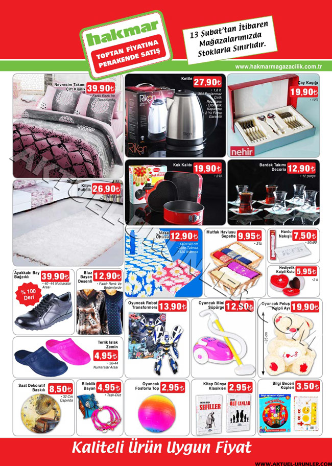 Hakmar 13 Şubat 2014 Aktüel Fırsatları | Aktüel Ürünler