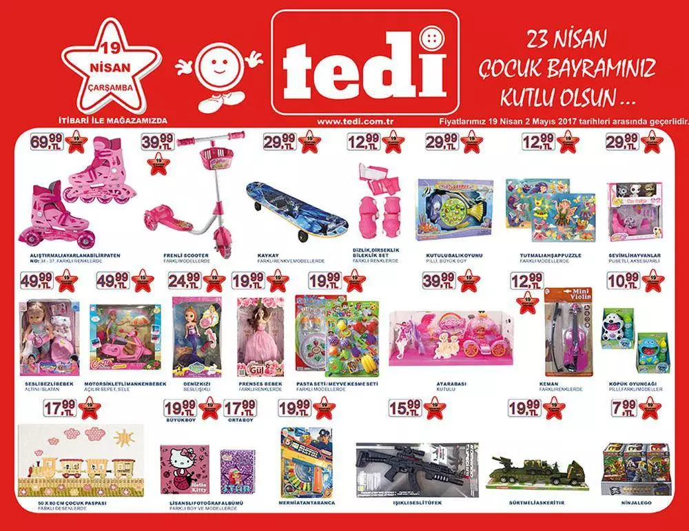 TEDİ 19 – 21 Nisan 2017 Aktüel Ürünler Kataloğu