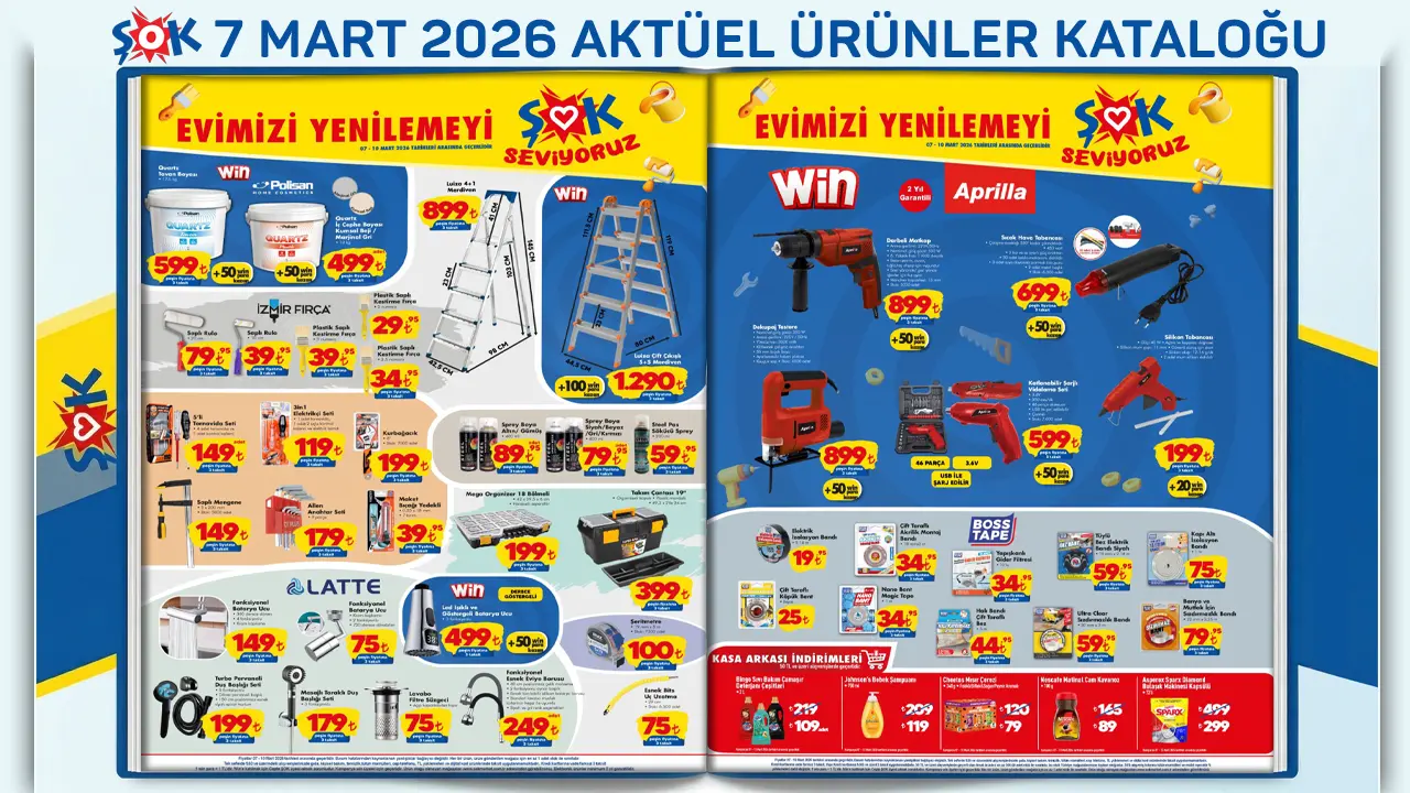 ŞOK 7 Mart 2026 Aktüel Ürünler Kataloğu