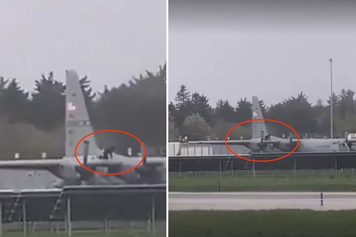 İrlanda'da ABD askeri uçağına baltalı saldırı