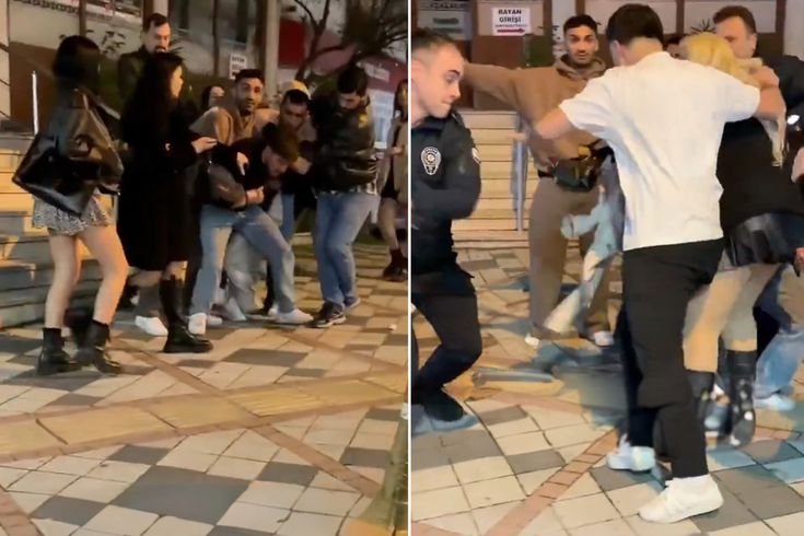 Bartın'da iki grup arasında Kıza laf attın kavgası