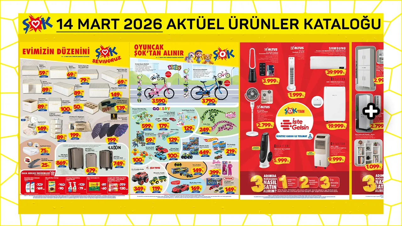 ŞOK 14 Mart 2026 Aktüel Ürünler Kataloğu