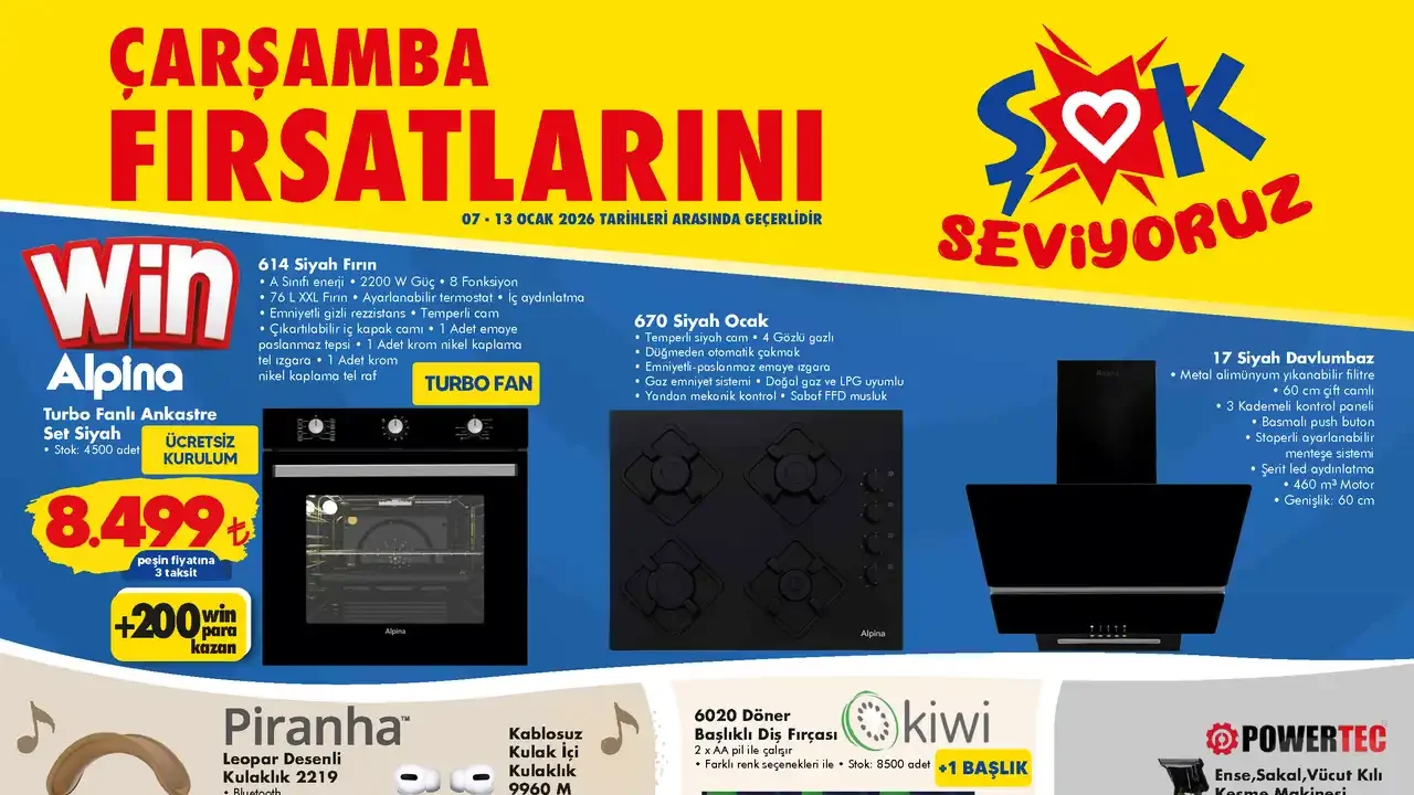 ŞOK 7 Ocak 2026 Aktüel Ürünler Kataloğu