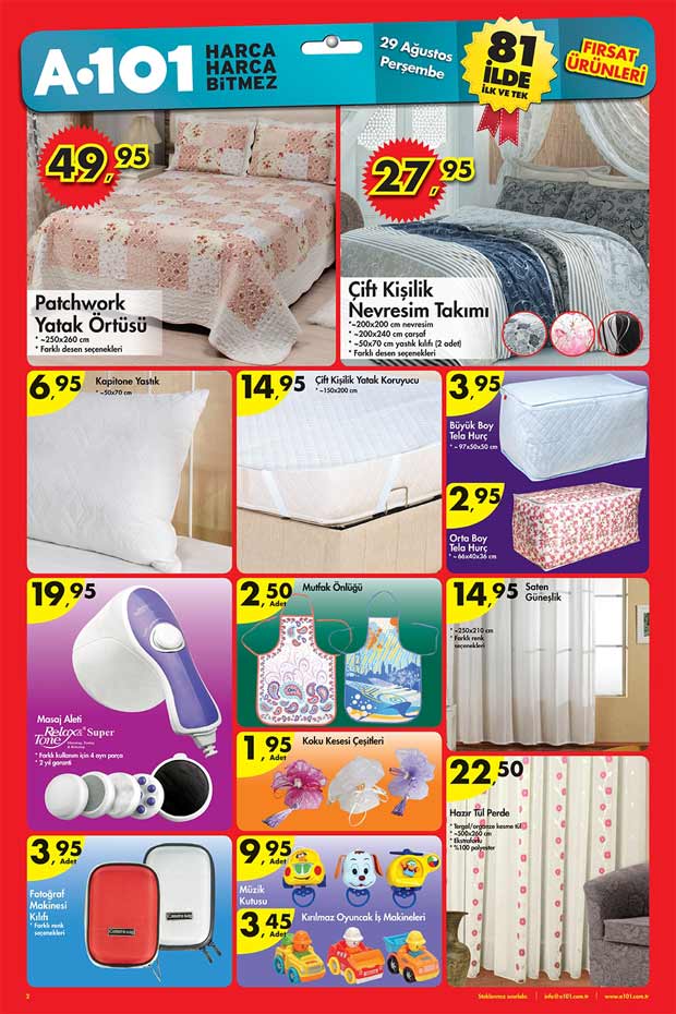 A101 Aktüel 29 Ağustos 2013 Videolu Tanıtım | Aktüel Ürünler
