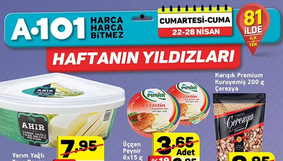 A101 22 Nisan 2017 Haftanın Yıldızları