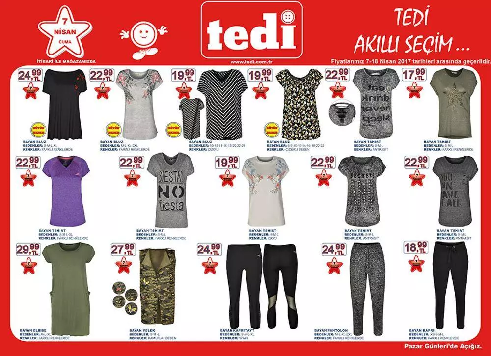 TEDİ 7 Nisan 2017 Aktüel Ürünler Kataloğu