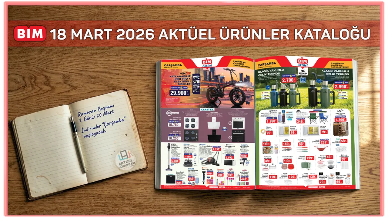 BİM 20 Mart 2026 Aktüel Ürünler Kataloğu (18 Mart'ta Satılacak)