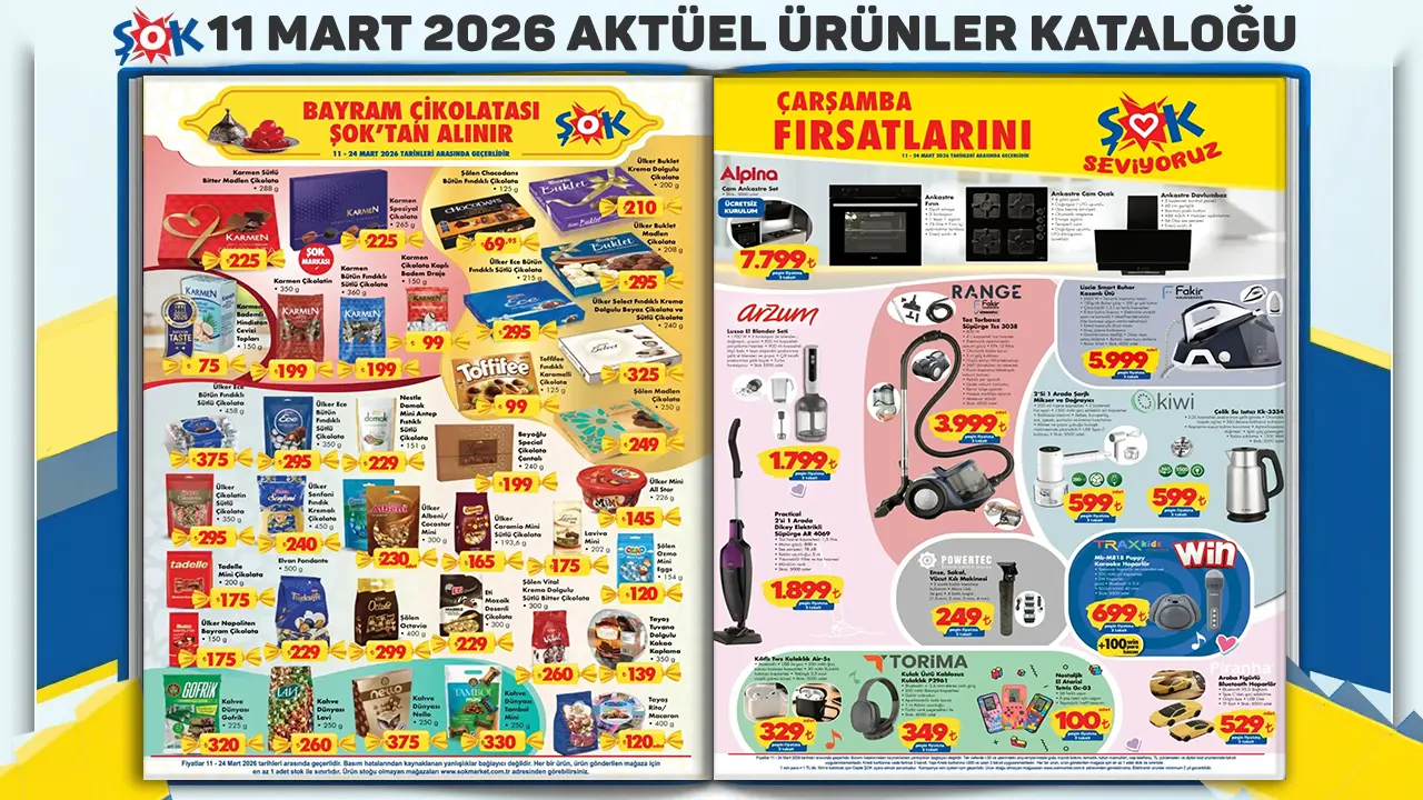 ŞOK 11 Mart 2026 Aktüel Ürünler Kataloğu